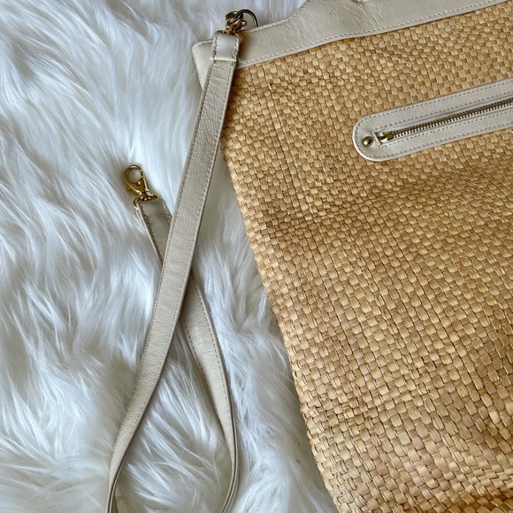 Lauren Merkin Woven& Leather Handbag - Picture 8 of 10